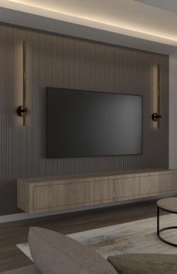 PELİ Melodi Andezit 115x2800x16 mm Duvar Paneli
