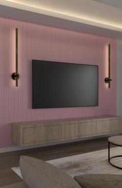 PELİ Melodi Erguvan 115x2800x16 mm Duvar Paneli