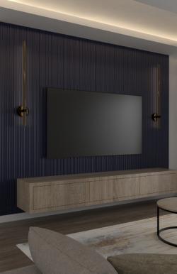 PELİ Melodi Galaxy Blue 115x2800x16 mm Duvar Paneli