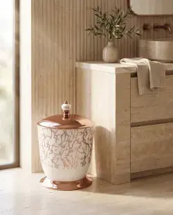 Pure Concept Marble Çöp Kovası Bronz uygulama örneği