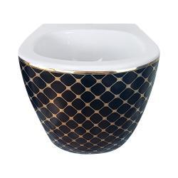 Pure Concept Geometrik Asma Bide Siyah Altın