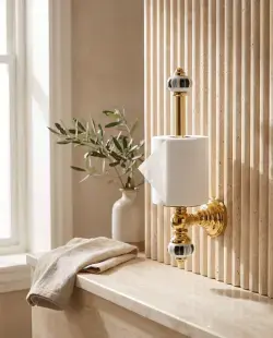 Pure Concept Stripe Yedek Kağıtlık Altın uygulama örneği
