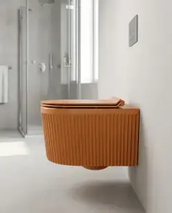 Pure Concept Stripo Kanalsız Asma Klozet Mat Turuncu uygulama örneği