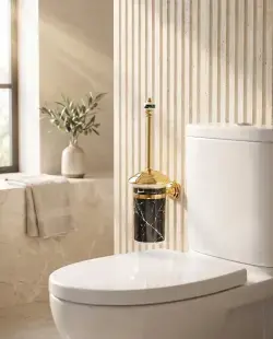 Pure Concept Montajlı Klozet Fırçalık Galaksi desen, beyaz uygulama örneği
