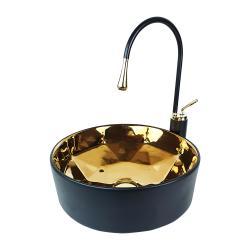 Pure Concept Tezgah Üstü Çanak Lavabo 40x40x15 cm Siyah Bronz