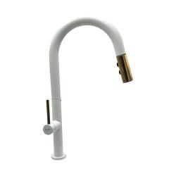 Pure Concept Emr Spiralli Mutfak Eviye Bataryası Beyaz Altın EMR-102