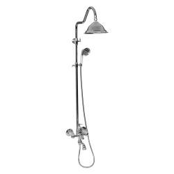Pure Concept Flamingo Bataryalı Tepe Duş Seti Krom uygulama örneği