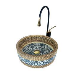 Pure Concept Edessa Dekoratif Tezgah Üstü Çanak Lavabo 42 cm Çok renkli uygulama örneği