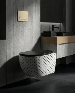 Pure Concept Puantiye Kanalsız Asma Klozet Beyaz uygulama örneği