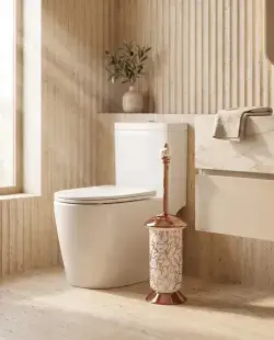 Pure Concept Marble Klozet Fırçası Bronz uygulama örneği