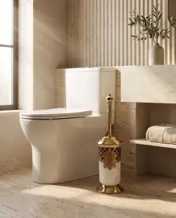 Pure Concept Kleopatra Klozet Fırçası Beyaz Altın uygulama örneği