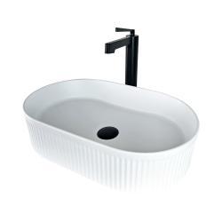 Pure Concept Stripo Tezgah Üstü Çanak Lavabo Mat Beyaz uygulama örneği