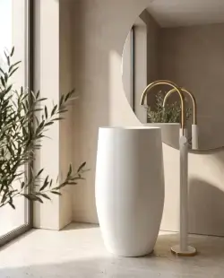 Pure Concept Ellora Monoblok Lavabo Beyaz uygulama örneği