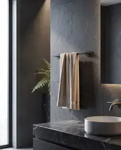 Pure Concept Paris Uzun Havluluk Siyah uygulama örneği