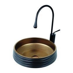 Pure Concept Aztek Çanak Lavabo Mat Siyah Bronz