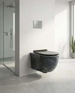 Pure Concept Biga Kanalsız Asma Klozet Antrasit uygulama örneği