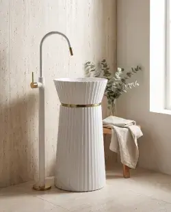 Pure Concept Glory Monoblok Lavabo Beyaz uygulama örneği
