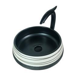 Pure Concept Sarissa Dekoratif Tezgah Üstü Çanak Lavabo 42 cm Çok Renkli uygulama örneği