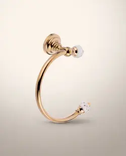 Pure Concept Geometrik Halka Havluluk Beyaz Altın