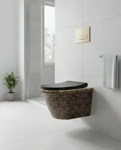 Pure Concept Leopar Kanalsız Asma Klozet 36x52x30 cm Çok Renkli uygulama örneği