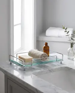 Pure Concept Crystal Set Üstü Aksesuar Tepsisi Krom uygulama örneği