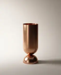 Pure Concept Petite Paslanmaz Monoblok Lavabo Rose Gold uygulama örneği