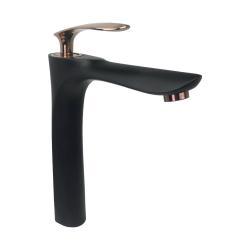 Pure Concept Royal Çanak Lavabo Bataryası Siyah Rose Gold