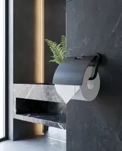Pure Concept Paris Kapaklı Kağıtlık Siyah uygulama örneği