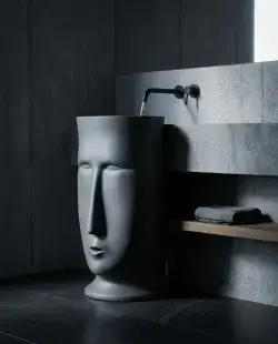 Pure Concept Skull Monoblok Lavabo Antrasit uygulama örneği