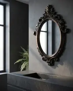 Pure Concept Rustik Ayna Siyah uygulama örneği
