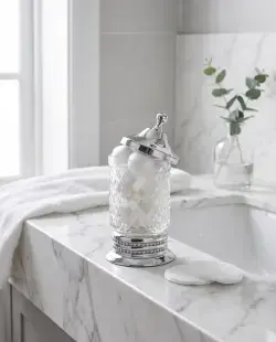 Pure Concept Crystal Set Üstü Pamukluk Krom uygulama örneği
