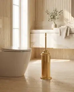 Pure Concept Crystal Klozet Fırçası Altın uygulama örneği