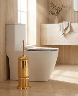 Pure Concept İstanbul Klozet Fırçası Altın uygulama örneği
