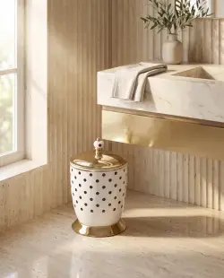 Pure Concept Puantiye Çöp Kovası Beyaz uygulama örneği