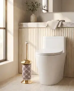 Pure Concept Ekose Klozet Fırçası Altın uygulama örneği