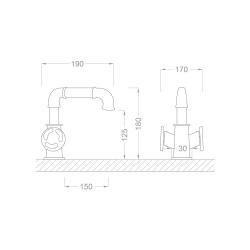 Pure Concept Fitting Lavabo Bataryası Krom uygulama örneği