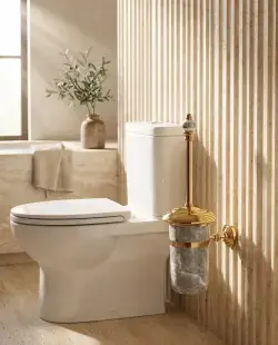 Pure Concept Biga Montajlı Klozet Fırçalık Gri uygulama örneği