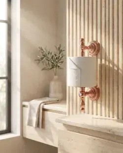 Pure Concept Crystal Yedek Kağıtlık Rose Gold uygulama örneği