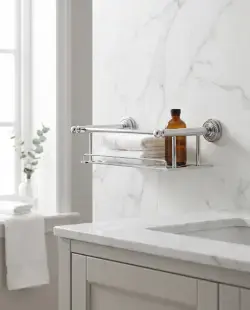 Pure Concept Crystal Metal Etajer 40 cm Krom uygulama örneği