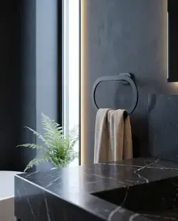Pure Concept Paris Elips Havluluk Siyah uygulama örneği