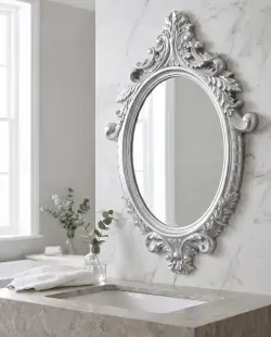 Pure Concept Rustik Ayna 60x80 cm Gümüş uygulama örneği