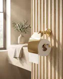 Pure Concept Calacatta Kapaklı Kağıtlık Beyaz Altın uygulama örneği