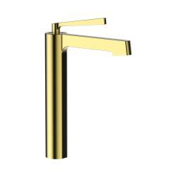 Pure Concept Icon Çanak Lavabo Bataryası Fırçalanmış Altın