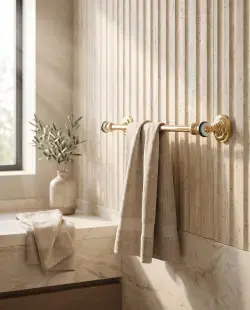 Pure Concept Stripe Havluluk 40 cm Altın uygulama örneği