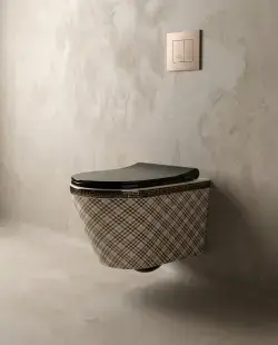 Pure Concept Ekose Kanalsız Asma Klozet 36x52x30 cm Çok Renkli uygulama örneği
