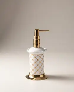 Pure Concept Geometrik Sıvı Sabunluk Beyaz Altın