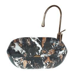 Pure Concept Tiger Eye Çanak Lavabo 50x40x14 cm Siyah