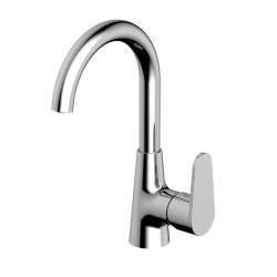 QUA Monda Kuğu Borulu Lavabo Bataryası Krom QL31059109