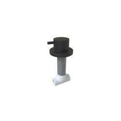 QUA Mini Stick Ankastre Stop Valf 1/2" PPRC Gövde Mat Siyah