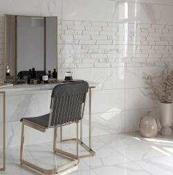 Qua Granite 60x60 Holmes White Parlak uygulama örneği